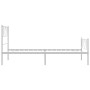 Estructura cama metal con cabecero y pie cama blanca 90x190 cm de , Camas y somieres - Ref: Foro24-355522, Precio: 71,12 €, D...