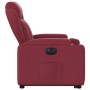 Sillón eléctrico reclinable elevable de tela rojo tinto en Sillones | Comprar online en Foru.es