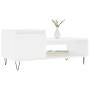 Mesa de centro madera contrachapada blanco 100x50x45 cm de , Mesas de centro - Ref: Foro24-830828, Precio: 57,33 €, Descuento: %