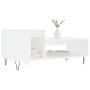Mesa de centro madera contrachapada blanco 100x50x45 cm de , Mesas de centro - Ref: Foro24-830828, Precio: 57,33 €, Descuento: %