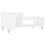Mesa de centro madera contrachapada blanco 100x50x45 cm de , Mesas de centro - Ref: Foro24-830828, Precio: 57,33 €, Descuento: %