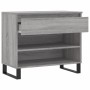 Mueble zapatero madera contrachapada gris Sonoma 70x36x60 cm de , Zapateros y organizadores de calzado - Ref: Foro24-831450, ...
