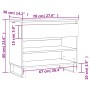 Mueble zapatero madera contrachapada gris Sonoma 70x36x60 cm de , Zapateros y organizadores de calzado - Ref: Foro24-831450, ...