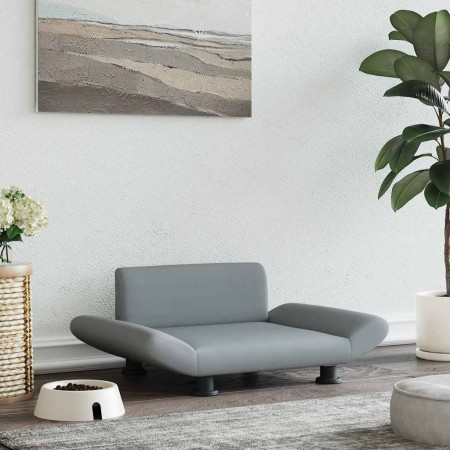 Cama para perros de tela gris claro 70x45x28 cm en Camas para perros | Comprar online en Foru.es