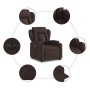 Sillón eléctrico reclinable elevable de tela marrón oscuro en Sillones | Comprar online en Foru.es