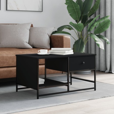 Mesa de centro madera de ingeniería negra 85,5x51x45 cm de , Mesas de centro - Ref: Foro24-835339, Precio: 56,79 €, Descuento: %