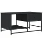 Black engineered wood coffee table 85.5x51x45 cm by , Coffee table - Ref: Foro24-835339, Price: 56,10 €, Discount: %