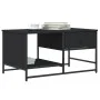 Black engineered wood coffee table 85.5x51x45 cm by , Coffee table - Ref: Foro24-835339, Price: 56,10 €, Discount: %