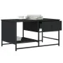 Black engineered wood coffee table 85.5x51x45 cm by , Coffee table - Ref: Foro24-835339, Price: 56,10 €, Discount: %