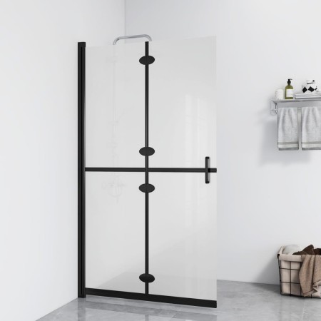 Mampara de ducha plegable vidrio ESG esmerilado 100x190 cm de , Paredes y mamparas de ducha - Ref: Foro24-151195, Precio: 278...