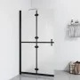 Folding shower screen frosted ESG glass 100x190 cm by , Shower walls and screens - Ref: Foro24-151195, Price: 270,17 €, Disco...