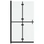 Folding shower screen frosted ESG glass 100x190 cm by , Shower walls and screens - Ref: Foro24-151195, Price: 270,17 €, Disco...