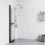 Folding shower screen frosted ESG glass 100x190 cm by , Shower walls and screens - Ref: Foro24-151195, Price: 270,17 €, Disco...