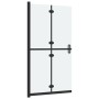 Mampara de ducha plegable vidrio ESG esmerilado 100x190 cm de , Paredes y mamparas de ducha - Ref: Foro24-151195, Precio: 278...