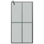 Accessible shower screen dark tempered glass 100x195 cm by , Shower walls and screens - Ref: Foro24-151886, Price: 172,38 €, ...
