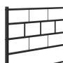 Cabecero de metal negro 75 cm de , Cabeceros y pies de cama - Ref: Foro24-355685, Precio: 18,72 €, Descuento: %