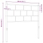 Cabecero de metal negro 75 cm de , Cabeceros y pies de cama - Ref: Foro24-355685, Precio: 18,72 €, Descuento: %