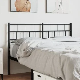 Cabecero de metal negro 135 cm de , Cabeceros y pies de cama - Ref: Foro24-355691, Precio: 31,30 €, Descuento: %