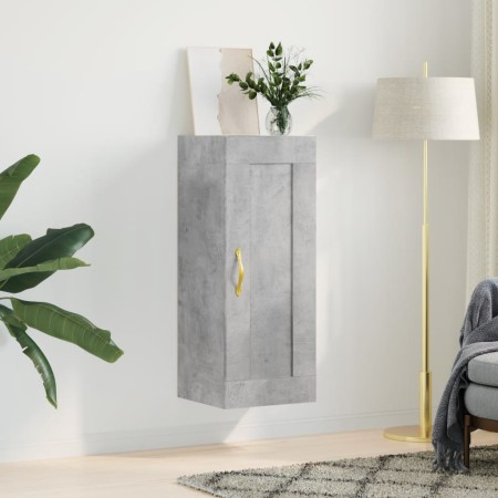 Armario de pared madera ingeniería gris hormigón 34,5x34x90 cm de , Aparadores - Ref: Foro24-835022, Precio: 41,16 €, Descuen...