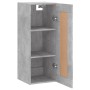 Armario de pared madera ingeniería gris hormigón 34,5x34x90 cm de , Aparadores - Ref: Foro24-835022, Precio: 41,16 €, Descuen...