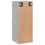 Armario de pared madera ingeniería gris hormigón 34,5x34x90 cm de , Aparadores - Ref: Foro24-835022, Precio: 41,16 €, Descuen...