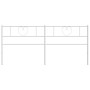 Cabecero de metal blanco 180 cm de , Cabeceros y pies de cama - Ref: Foro24-355548, Precio: 38,68 €, Descuento: %