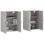 Armarios de pared 2 uds madera de ingeniería gris Sonoma de , Aparadores - Ref: Foro24-3197895, Precio: 139,02 €, Descuento: %