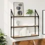 Estantería de pared madera ingeniería roble Sonoma 80x21x78,5cm de , Estantes y estanterías - Ref: Foro24-835455, Precio: 48,...