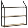 Estantería de pared madera ingeniería roble Sonoma 80x21x78,5cm de , Estantes y estanterías - Ref: Foro24-835455, Precio: 48,...