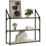 Estantería de pared madera ingeniería roble Sonoma 80x21x78,5cm de , Estantes y estanterías - Ref: Foro24-835455, Precio: 48,...