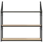 Estantería de pared madera ingeniería roble Sonoma 80x21x78,5cm de , Estantes y estanterías - Ref: Foro24-835455, Precio: 51,...