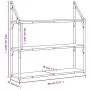 Estantería de pared madera ingeniería roble Sonoma 80x21x78,5cm de , Estantes y estanterías - Ref: Foro24-835455, Precio: 48,...