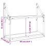 Estantería de pared madera ingeniería roble Sonoma 60x21x51 cm de , Estantes y estanterías - Ref: Foro24-835460, Precio: 29,3...