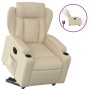 Sillón eléctrico reclinable elevable de tela color crema en Sillones | Comprar online en Foru.es