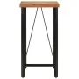 Mesa alta de hierro y madera maciza de acacia 55x55x107 cm de , Mesas de cocina y de comedor - Ref: Foro24-356369, Precio: 18...