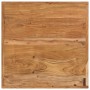 Mesa alta de hierro y madera maciza de acacia 55x55x107 cm de , Mesas de cocina y de comedor - Ref: Foro24-356369, Precio: 18...