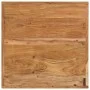 Mesa alta de hierro y madera maciza de acacia 55x55x107 cm de , Mesas de cocina y de comedor - Ref: Foro24-356369, Precio: 18...