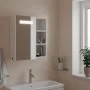 Mueble de baño con espejo y luz LED blanco 45x13x52 cm de , Tocadores de baño - Ref: Foro24-357965, Precio: 76,67 €, Descuent...