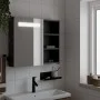 Mueble de baño con espejo y luz LED negro 60x13x52 cm de , Tocadores de baño - Ref: Foro24-357971, Precio: 88,95 €, Descuento: %