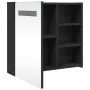Mueble de baño con espejo y luz LED negro 60x13x52 cm de , Tocadores de baño - Ref: Foro24-357971, Precio: 88,95 €, Descuento: %