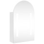 Mueble de baño con espejo arqueado y luz LED blanco 42x13x70 cm de , Tocadores de baño - Ref: Foro24-357973, Precio: 100,72 €...