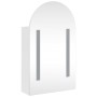 Mueble de baño con espejo arqueado y luz LED blanco 42x13x70 cm de , Tocadores de baño - Ref: Foro24-357973, Precio: 100,72 €...