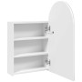 Mueble de baño con espejo arqueado y luz LED blanco 42x13x70 cm de , Tocadores de baño - Ref: Foro24-357973, Precio: 100,72 €...