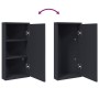 Mueble de baño de esquina con espejo gris 30x24x60 cm de , Tocadores de baño - Ref: Foro24-357978, Precio: 125,28 €, Descuent...