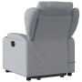 Sillón de masaje eléctrico reclinable elevable tela gris claro en Sillones | Comprar online en Foru.es