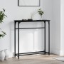 Mesa consola madera de ingeniería negra 75x19,5x75 cm de , Mesas auxiliares - Ref: Foro24-834135, Precio: 33,61 €, Descuento: %