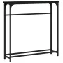 Mesa consola madera de ingeniería negra 75x19,5x75 cm de , Mesas auxiliares - Ref: Foro24-834135, Precio: 36,07 €, Descuento: %