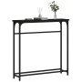 Mesa consola madera de ingeniería negra 75x19,5x75 cm de , Mesas auxiliares - Ref: Foro24-834135, Precio: 36,07 €, Descuento: %
