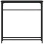 Mesa consola madera de ingeniería negra 75x19,5x75 cm de , Mesas auxiliares - Ref: Foro24-834135, Precio: 36,07 €, Descuento: %