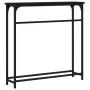 Mesa consola madera de ingeniería negra 75x19,5x75 cm de , Mesas auxiliares - Ref: Foro24-834135, Precio: 36,07 €, Descuento: %